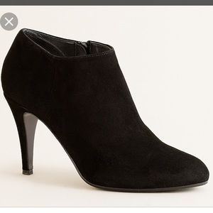 J Crew Black Suede Metropolitan Ankle Boot Size 12
